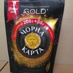 Кофе растворимый Чёрная Карта Gold 250г