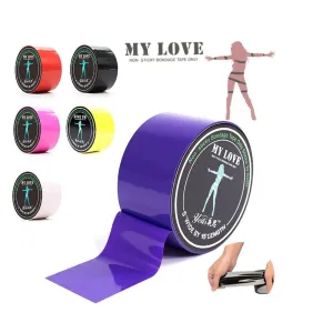 Стрічка для зв'язування БДСМ MY LOVE 15м x 5см вінілова
