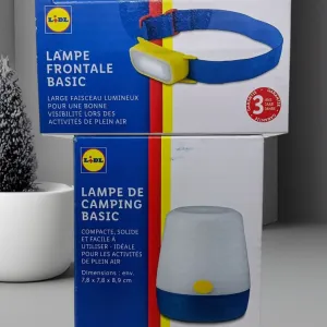 Фонарь налобный и кемпинговая лампа Lidl Lampe Frontale / Camping Basic
