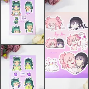 Авторські стікерпаки та листівки xeivi_art та kiyochi_77