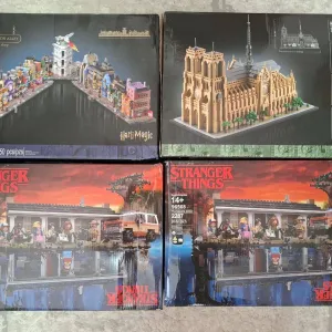 Набори конструкторів Architecture, Stranger Things, Harry Potter (копії LEGO)