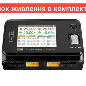 ToolkitRC M6D 500W Dual Smart Charger + Блок живлення