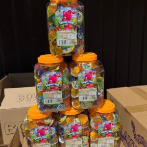 Жувальні цукерки Diabola Sour Green Apple та Фруктове желе