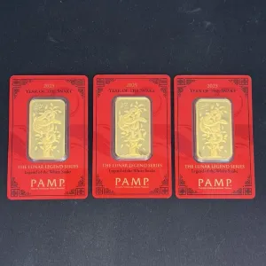 Золотий злиток PAMP Рік Змії 2025 31.1г