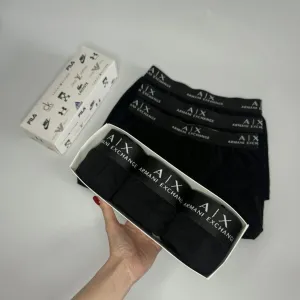 Armani Exchange Мужские трусы боксеры комплект 3 шт (Арт: 186)