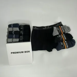 Набір Armani Exchange (4 шт) та термошкарпетки Columbia (6 пар) у Premium Box