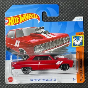 Hot Wheels '64 Chevy Chevelle SS Red Muscle Mania