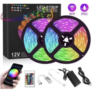 LED стрічка RGB SMD 5050 600 LED 10м з Wifi та пультом
