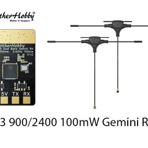 BrotherHobby C3 900/2400 Gemini RX Dual Band ESP32-C3 + LR1121*2 + TCXO