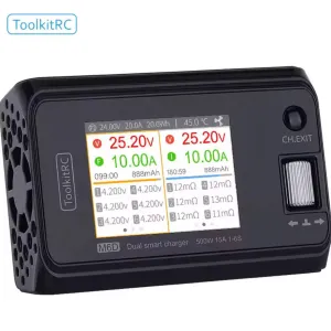ToolkitRC M6D V3 Dual smart charger 500W 15A 1-6S
