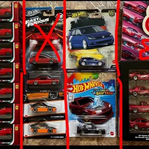 Коллекционные модели автомобилей Hot Wheels, Matchbox, Bburago