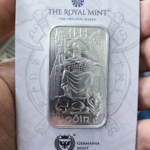 Срібний злиток "Одін" Серія "Північні боги" від The Royal Mint та Germania Mint