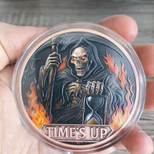 Медная монета "Time's Up" 5 унций