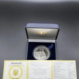 Срібна монета "350-річчя Переяславської ради 1654 року" 925 проба, 31.1г, Україна, 2004