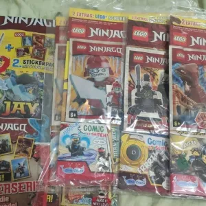Журналы LEGO Ninjago с минифигурками и стикерами