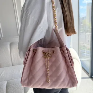 Сумка Chanel розовая стеганая