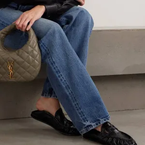 YSL мюлі жіночі шкіряні