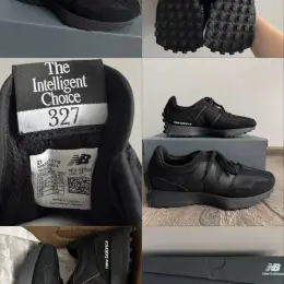 Мужские кроссовки New Balance 327 черные, размер 45