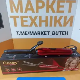Щипцы для укладки волос керамические Gemei GM-2906 Red
