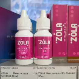 Окислювач ZOLA Oxidant 1.8% / 3% для брів та вій, 30 мл