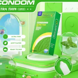 Презервативы Recare Ultra Thin с ароматом мяты, 12 шт.