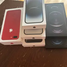 Коробки від iPhone: 7 Plus, 12 Pro, 12 Pro Max, 14 Pro, 14 Pro Max, 16 Pro Max