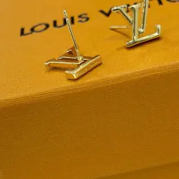 Серьги Louis Vuitton из ювелирной нержавеющей стали с серебряной иглой