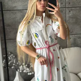 Сукня Alemais Льон з вишивкою