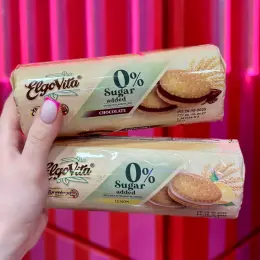 Печиво-сендвіч Elgorriaga Elgo Vita 0% Sugar Lemon / Chocolate 180г