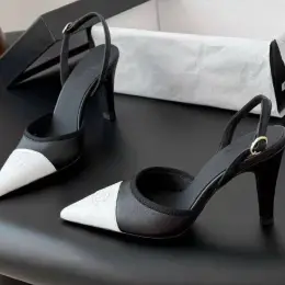 Chanel туфли женские черные с белым