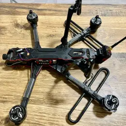FPV дрон 7 дюймов F7 рама, Flash_tech_F7PRO контроллер, ELRS RX, F7 2807 моторы, аналоговая камера