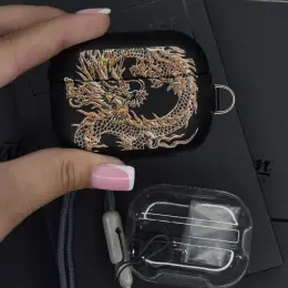 Чохол для Apple AirPods Pro 3 з принтом дракона