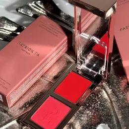 Палетка румян Patrick Ta Mini Major Double-Take Creme & Powder Blush Duo, оттенок She Left Me On Red