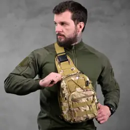 Тактическая нагрудная сумка Triada, нейлон Cordura 1000D, цвет Кайот
