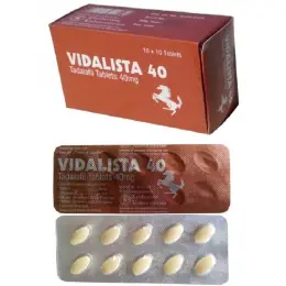 Чоловічий збуджувач Vidalista 40 мг Tadalafil Tablets INDIA ORIGINAL