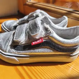Кеды Vans серебристые для детей
