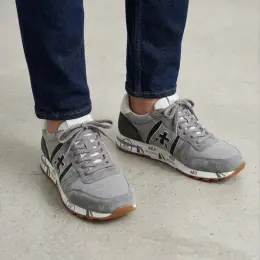 Premiata Eric 8316S Grey Suede Sneakers