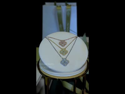 Van Cleef & Arpels Vintage Alhambra Pendant 18K Gold Diamonds