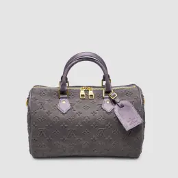 Louis Vuitton Speedy Bandoulière 30 Grey Suede
