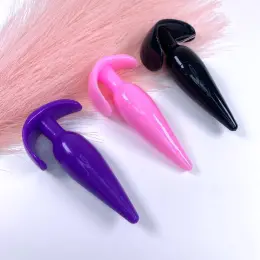 Анальные пробки «Color Play» черные, розовые, фиолетовые