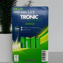Аккумуляторы TRONIC AA 2500 mAh Rechargeable (4 шт.)