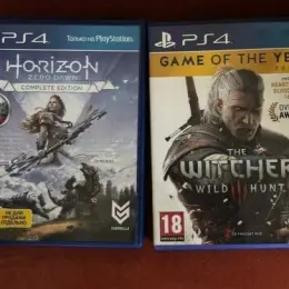 Игры для PS4 Horizon Zero Dawn Complete Edition и The Witcher 3: Wild Hunt Game of the Year Edition