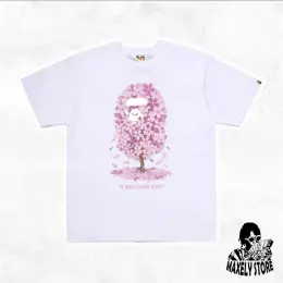 Футболка A Bathing Ape Bape с принтом цветущего дерева