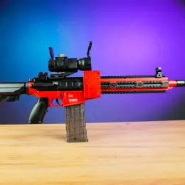 Игрушечный автомат KB 1216 с мягкими патронами и оптическим прицелом