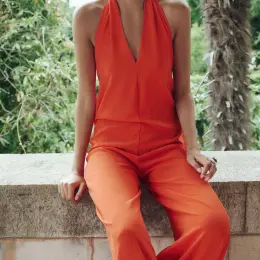 Zara Комбінезон жіночий помаранчевий розмір S