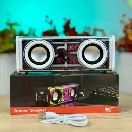 Стильна колонка V8 Armour Speaker з підсвічуванням
