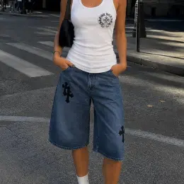 Шорти Chrome Hearts з оксамитовими хрестами