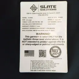 Балістичні пакети Slate Solutions SLH8A 2X-Large