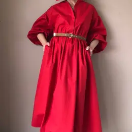 MaxMara Studio Сукня бавовняна червона розмір 44