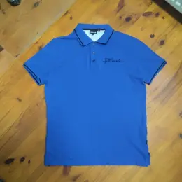 Just Cavalli поло футболка синяя XL